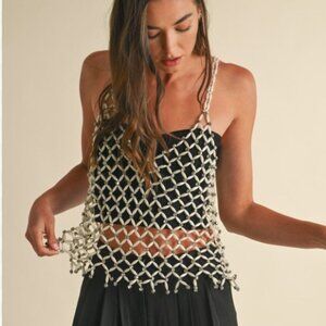 Pearl Overlay Top! New Without Tags! Size Small.